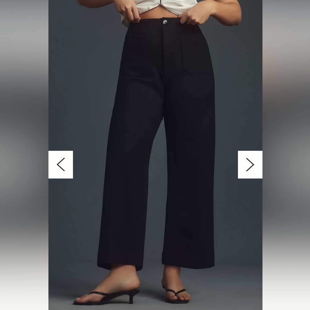 Anthropology Maeve Colette Black Pants
